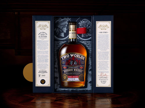 Two Worlds La Victoire First Edition Straight Bourbon Whiskey 700ml in a box